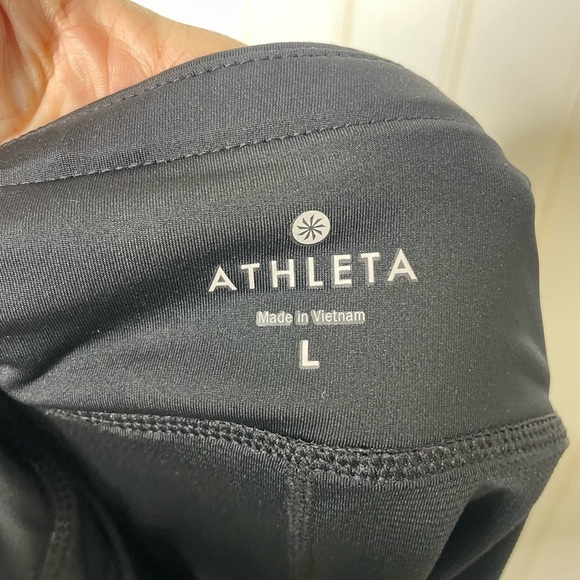 Athleta Split Time Skort Skirt Black Sz Large 76 - Picture 4 of 7